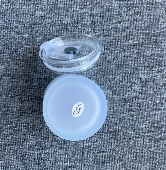 New Product 17oz Sublimation Blank Travel Water Glass Cup Plastic Lid and Straw Sublimation Frosted Glass