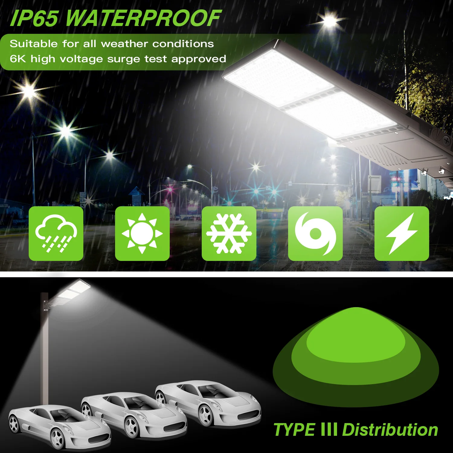 Aluminum Lamp Outdoor Led Street LED Parking Lot Light 100W Equivalent LED Shoebox  Area Light with Slip Fitter Mount