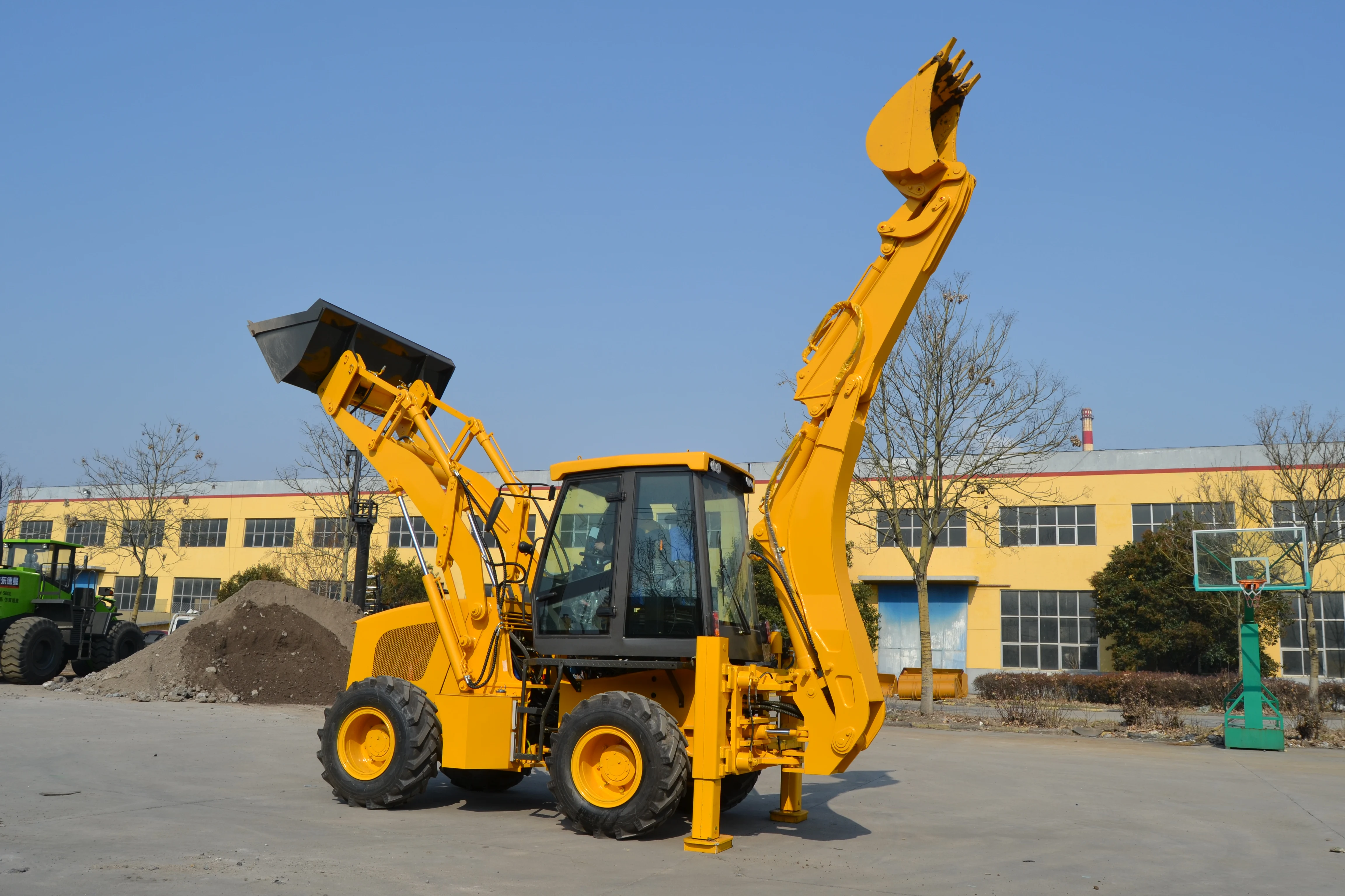 Factory price 4x4 mini front loader/ backhoe wz30-25 backhoe loaders for sale
