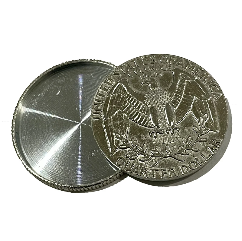 BrilliantMagic Hollow Spy Coins Magic Prop Convert Quarter Trick 25 Cents Dollar Magic Coin Gimmick