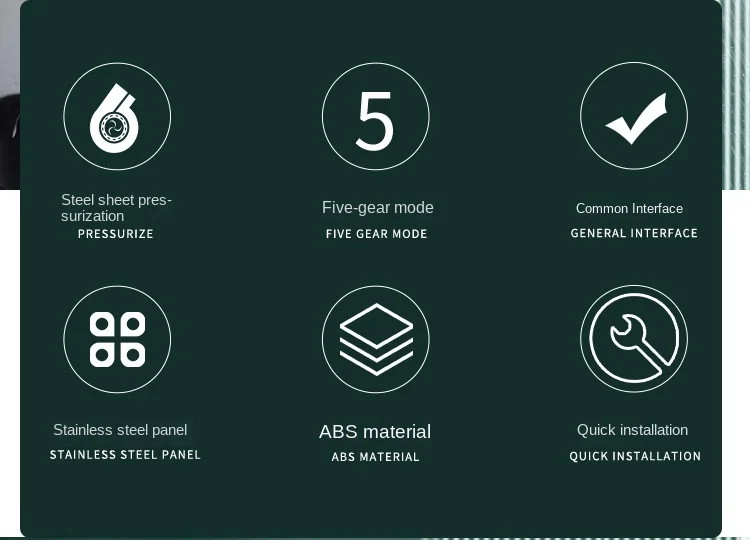 Multifunctional spray shower pressurization handheld sprinkler set with filter section sailor handheld shower