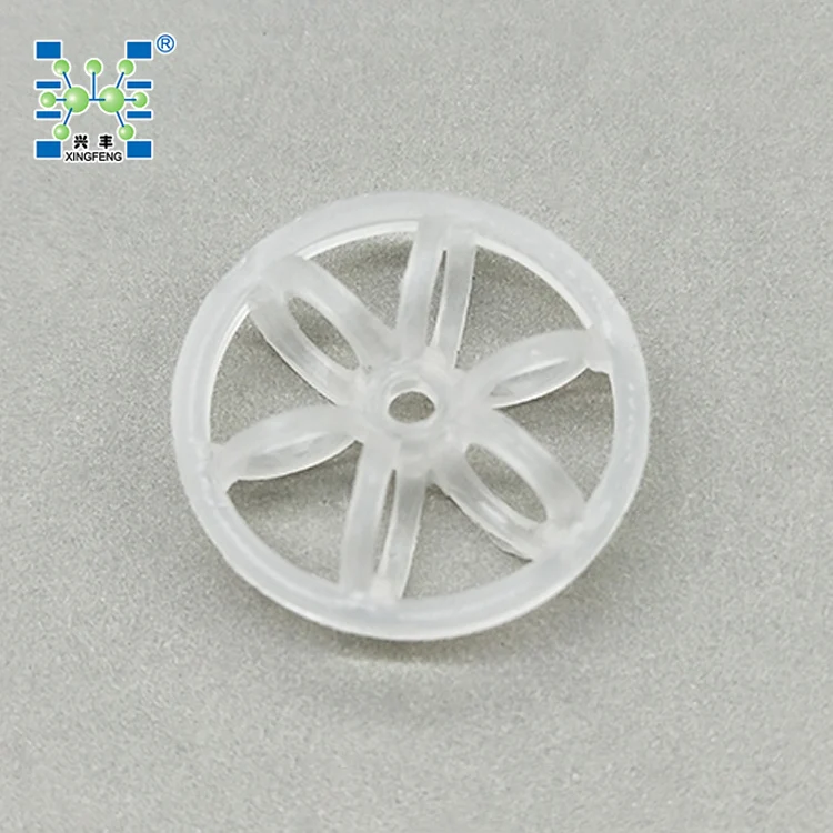 Plastic PP Fi-Delox Packing Media Teller Rosette Ring