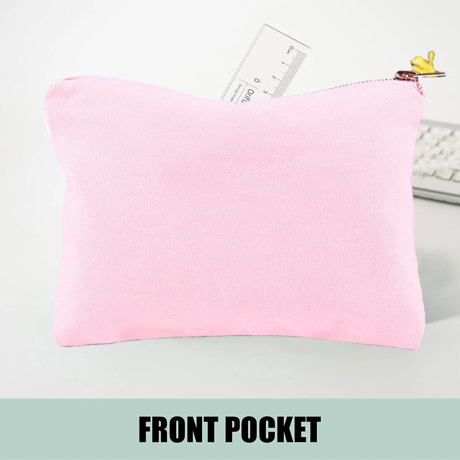 Custom Painting Logo School Kids Pencil Pen Case Pouch Students High Capacity Durable Pink Pencil Pouch Big