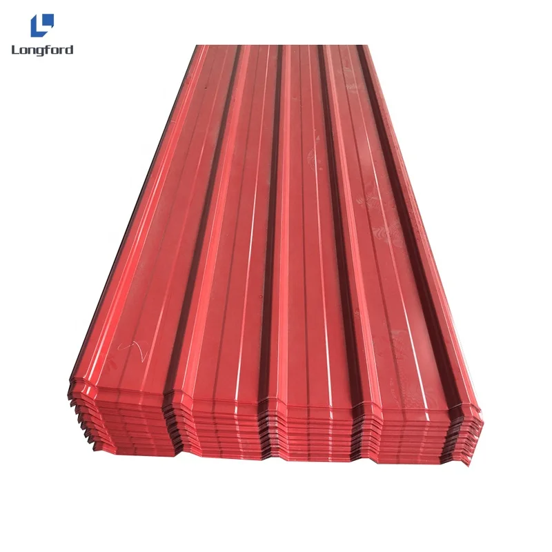 Roofing Sheet Coated Cheap Metal Hot Sale Galvanized Corrugated Tile for Roof White Color 460-980 Type Prepainted 0.30-0.60mm