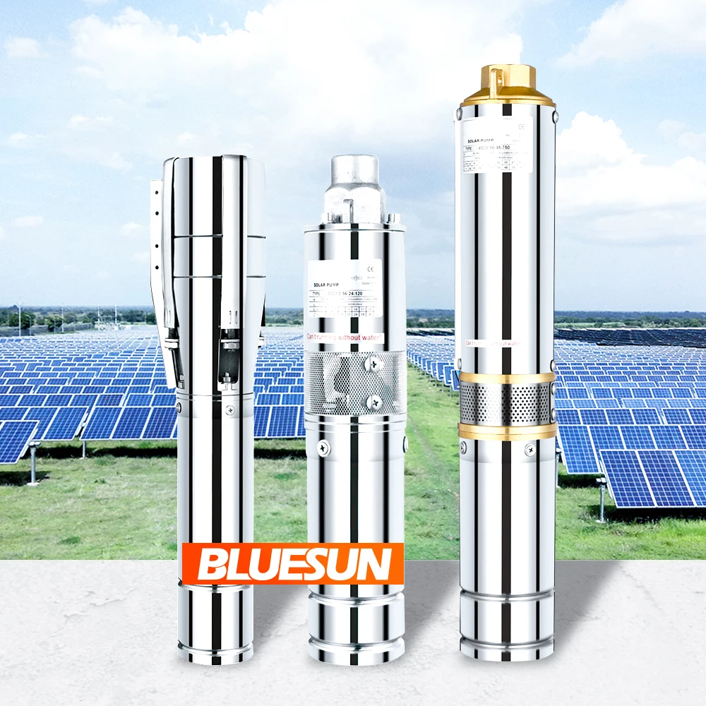 Bluesun 2hp 3hp 5hp dc solar water pump deep well solar water pump for agriculture irrigation