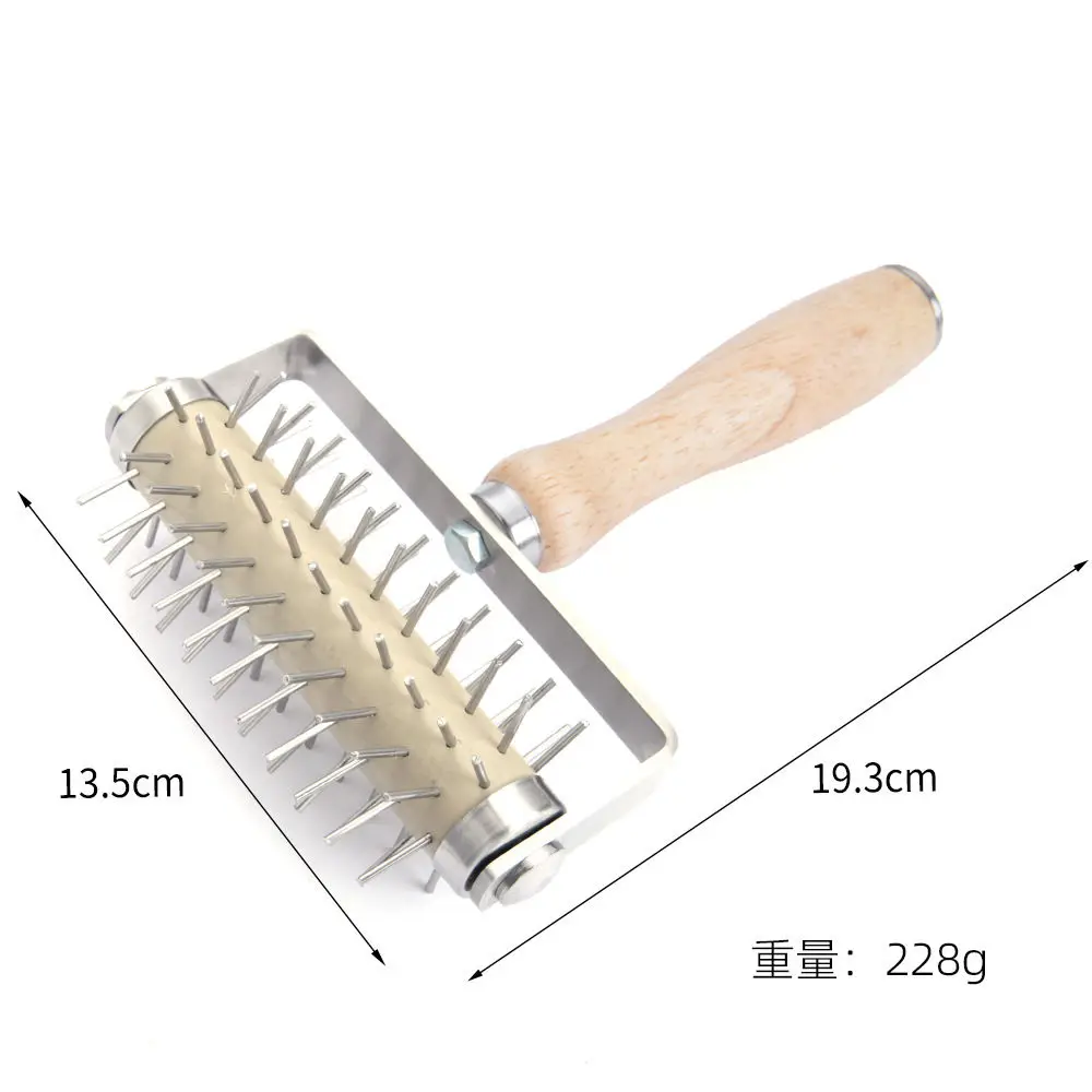 Pizza Dough Roller Machine & Dough Docker Wooden Rolling Pins for Baking