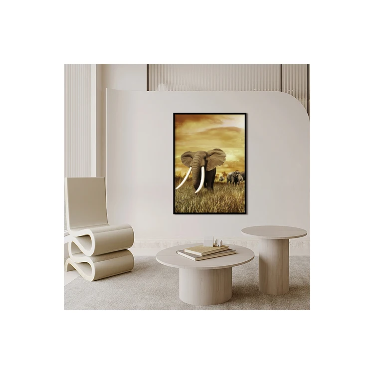 Оптовая продажа, Современная Подарочная животная живопись, настенное искусство, украшение для дома, африканский слон 5d, алмазная живопись