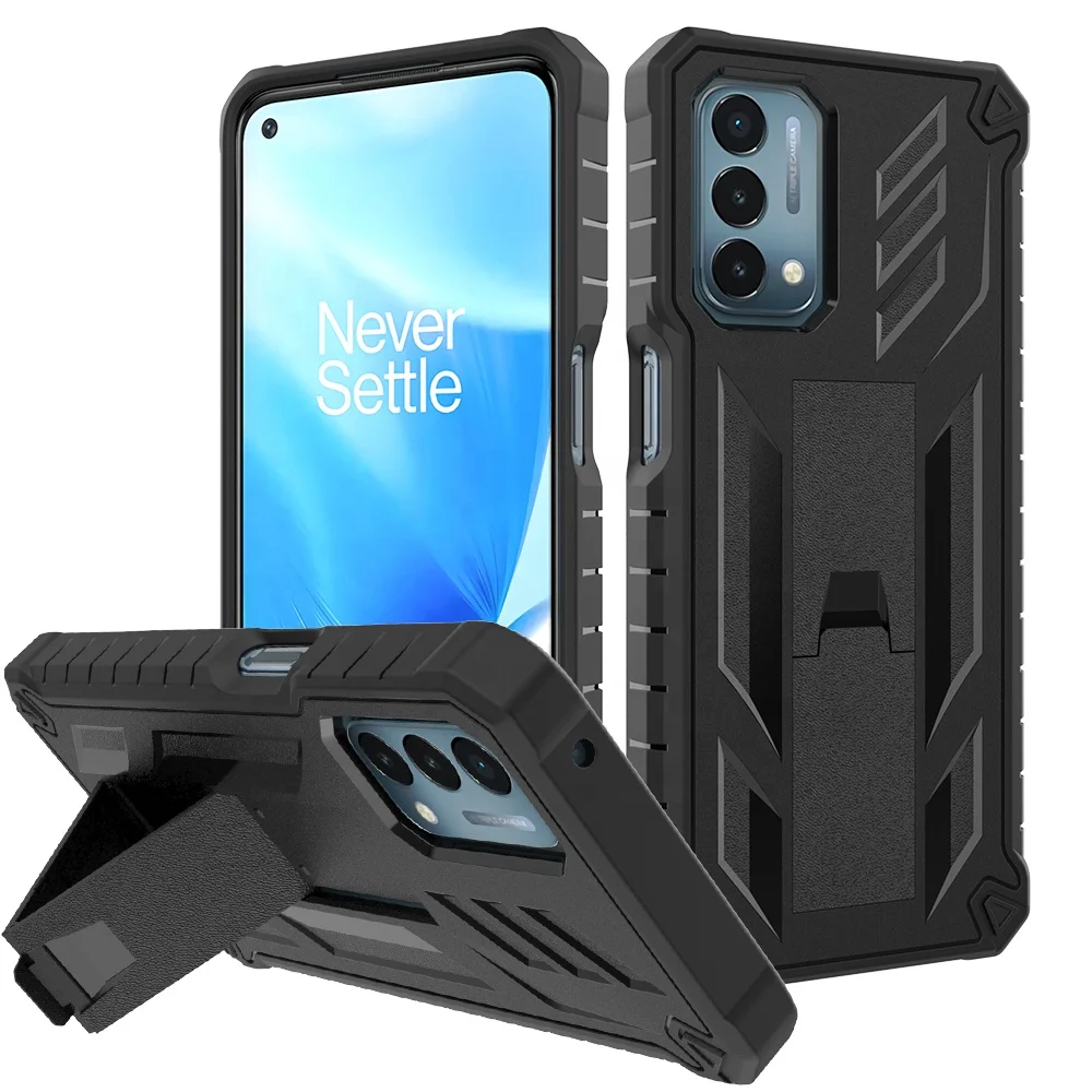 Shockproof Kickstand TPU PC  Cell Phone Case For OnePlus   N200 5G Armor Back Cover