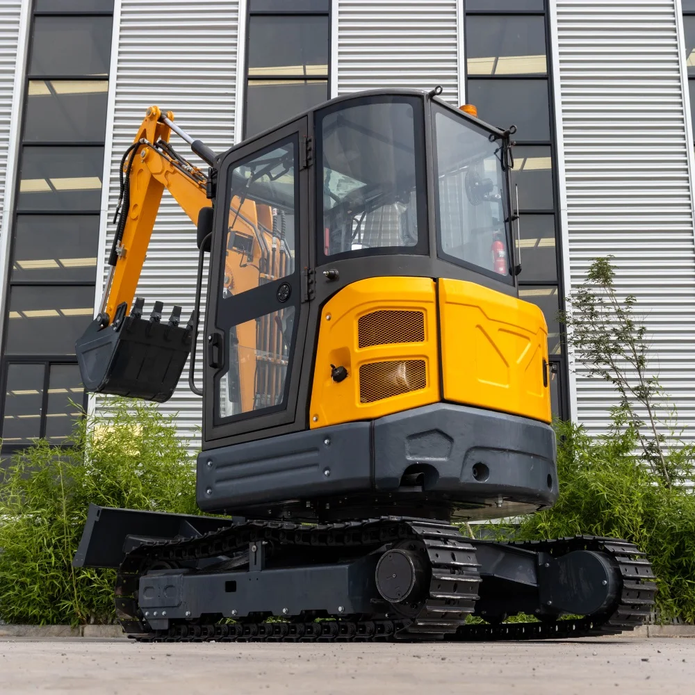 2024 New Arrival 3.5ton Small Digger Crawler Excavator Construction Machine with Free Multi-purpose Accessories