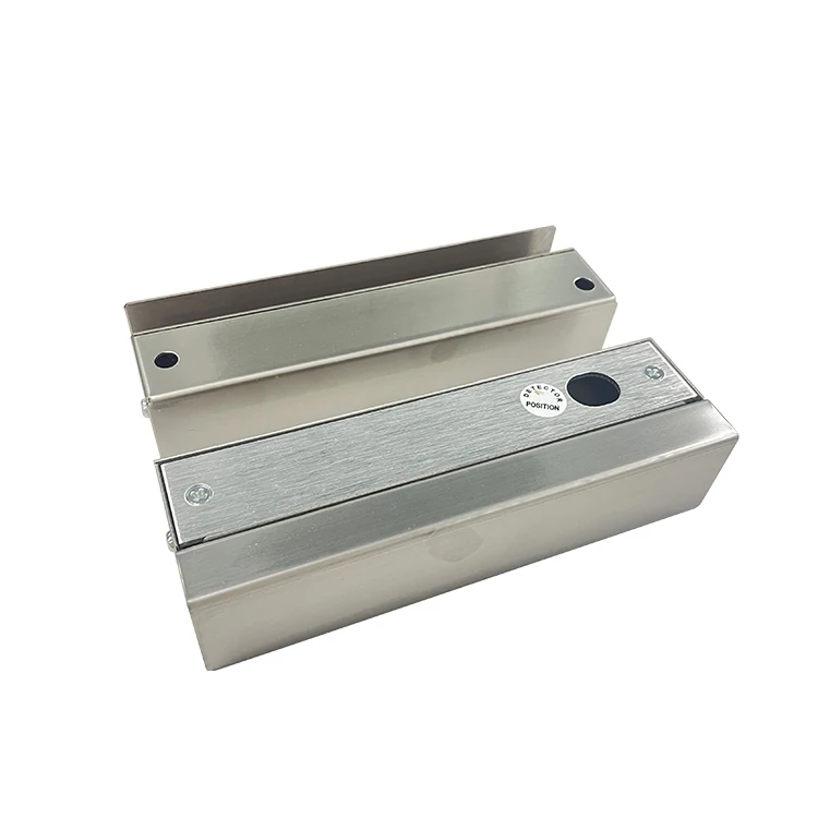 VIANS High Durability  U Type Fully Frame less Glass Door Electric Bolt Lock Aluminum Bracket