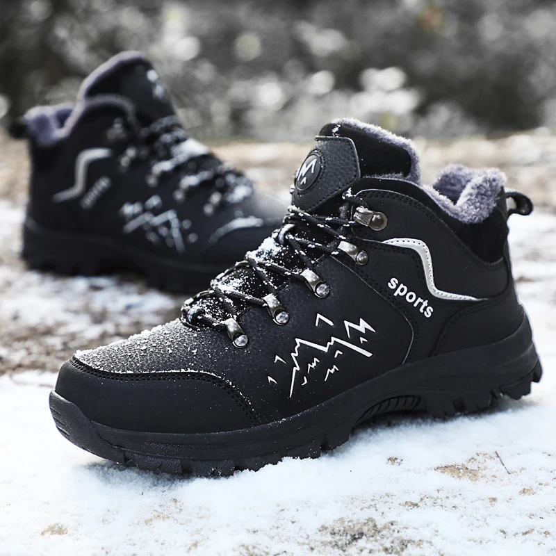 New Arrival Hiking Shoes Mountain Sport Shoes Wholesale for Comfortable Waterproof Men Winter Snow Hiking Boots Shoes