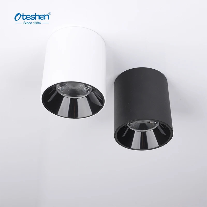 Die-Casting Aluminum Cob Led Downlight Round Surface Mounted Cylinder Light