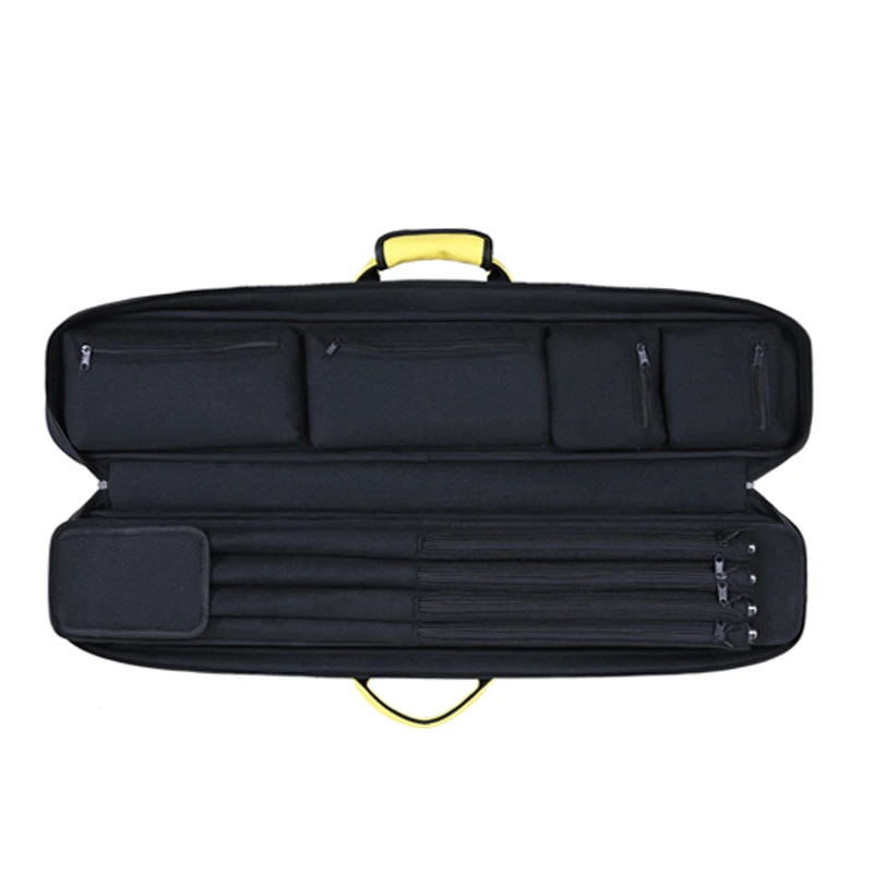 Custom Leather material 1/2 Barrel 3B4S snooker cue case 7-hole Billiard cue bag billiard pool cue case
