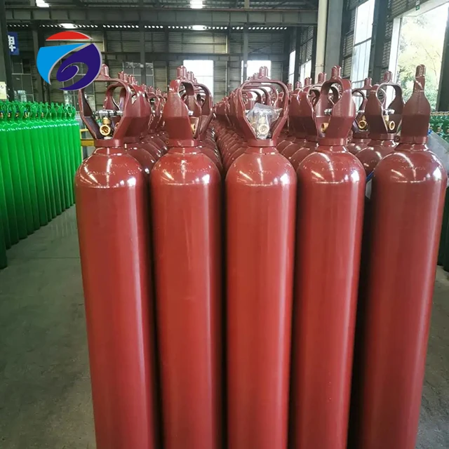 ISO9809 Standard High Pressure Balloon Grade 40L Water Capacity Helium Gas Cylinder
