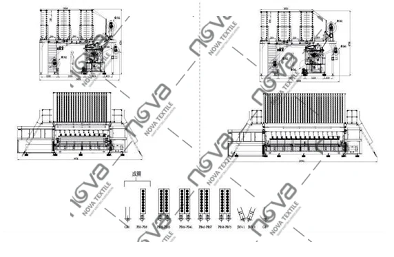 CUSTOM-MADE   NJL75/1B   Raschel jacquard warp knitting machine