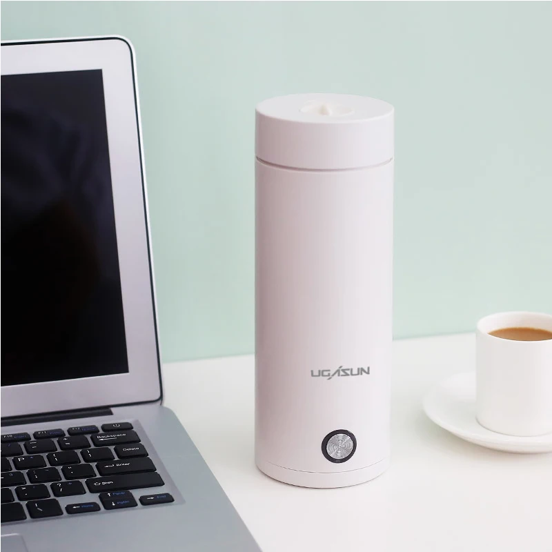 New 400ML Heating Electric Thermoses Bottle Coffee Tea Cup  travel portable electric kettle stainless steel