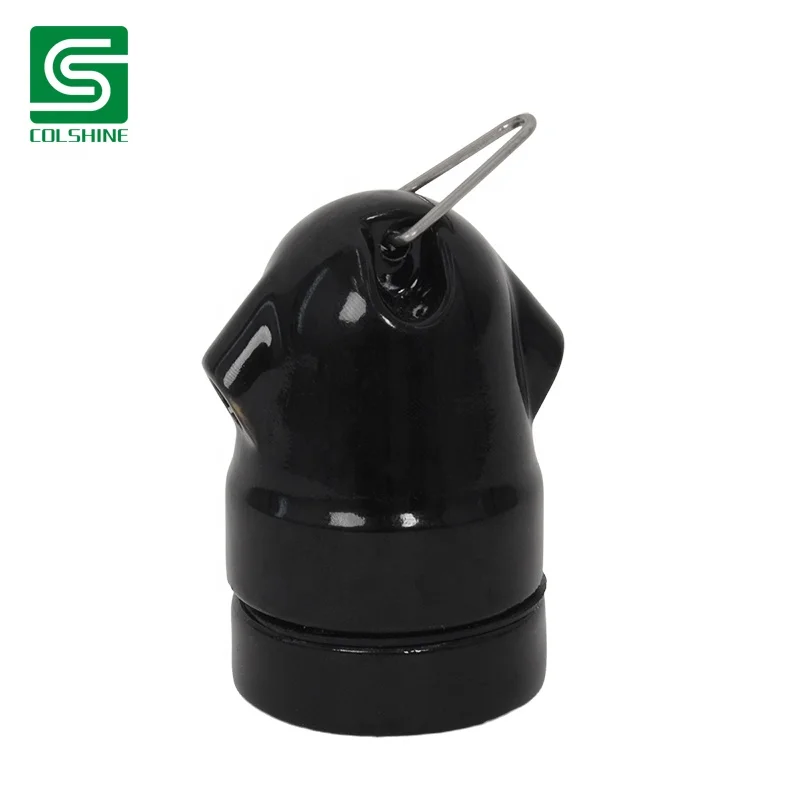 Best Quality Ceramic Lamp Holder Long Life Span Electrical Socket with Hooker