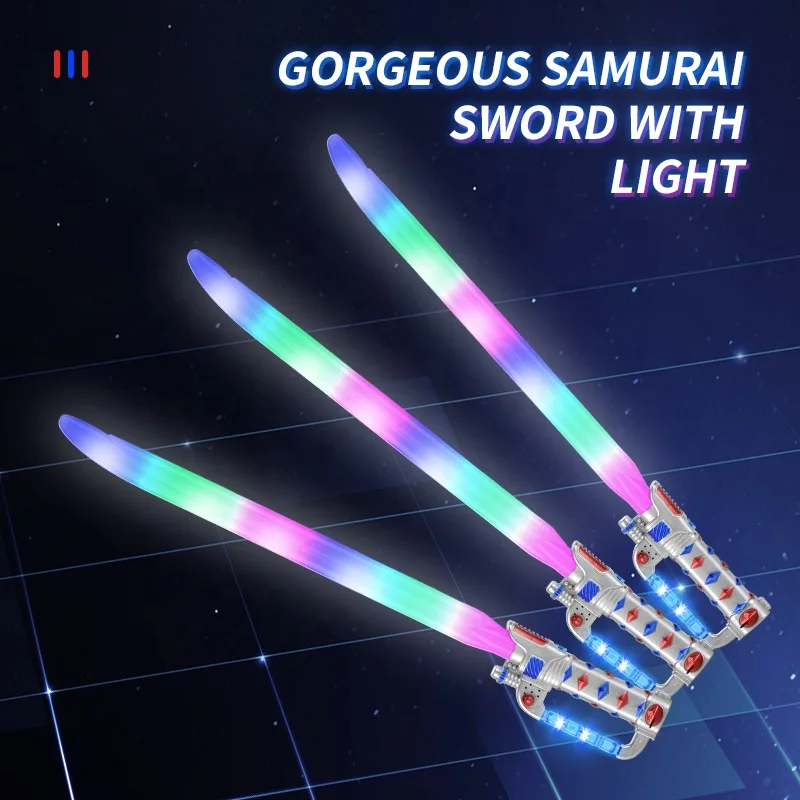 Western Style Sword Electric Flashing Sword With Lights And Sound Children Luminous Weapon Sword Boy Gift Toys For Kids