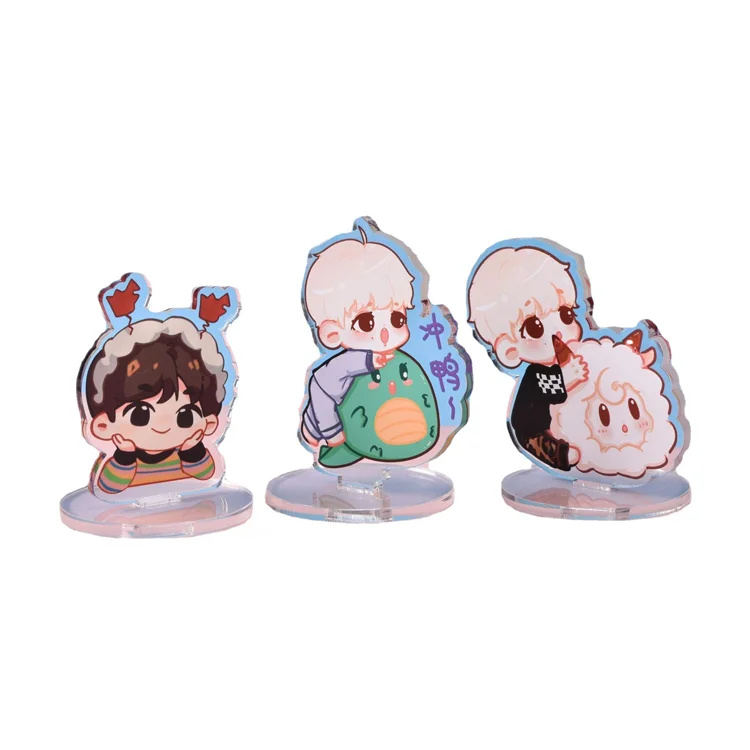 Bulk wholesale custom cute kpop cartoon acrylic standee with factory price