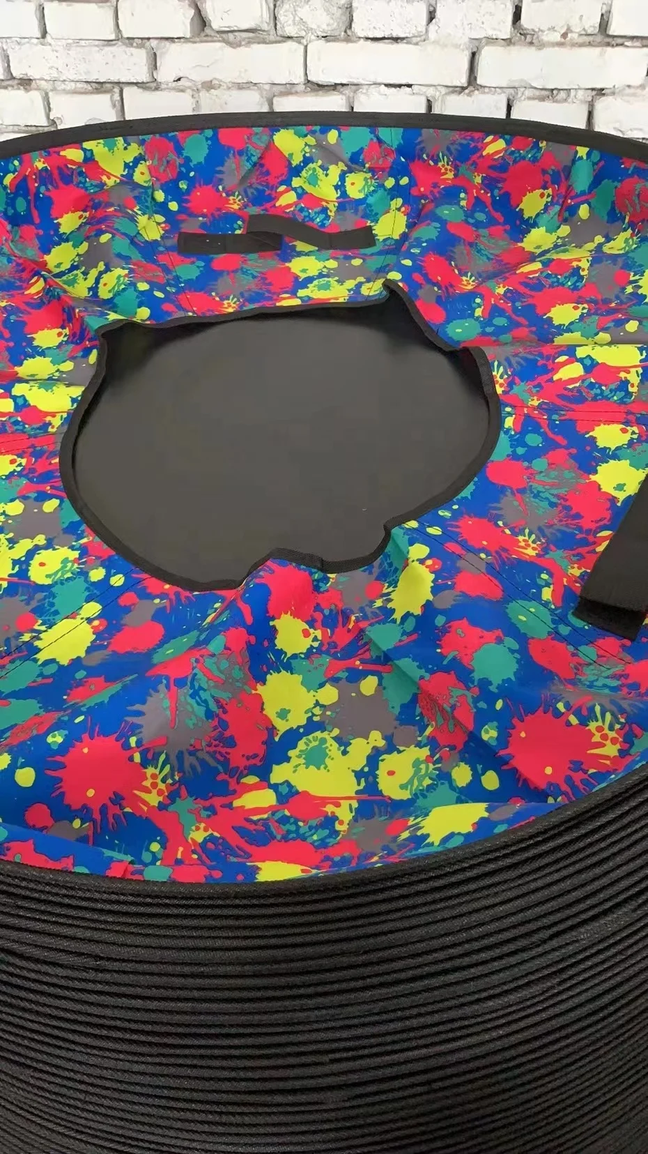 Factory price donut seat rainbow slide inflatable snow tube with high quality material for kids outdoor play with many diameters