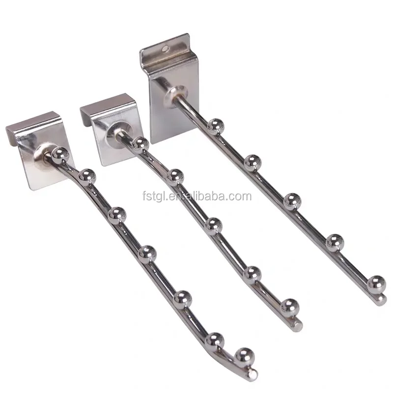 TGL grid panel metal wire display rack customized size clothes hanging wall hook pegboard slat wall hooks wire hook