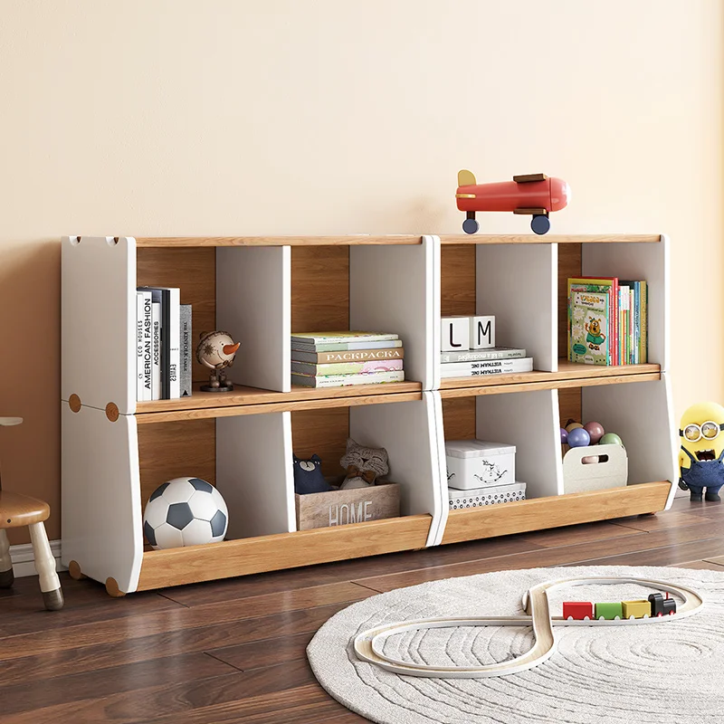 Высокое качество большое пространство для хранения детская спальня полка для хранения книжный шкаф для детей книжные полки для хранения