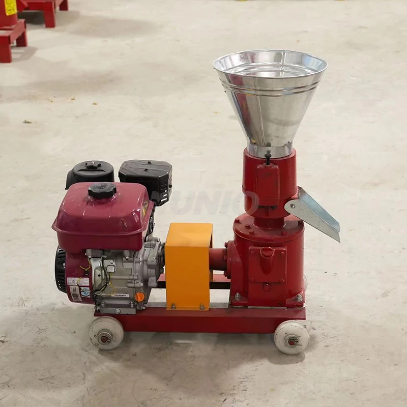 7.5hp manual start diesel alfalfa pellet mill electric start wood sawdust pelletizer