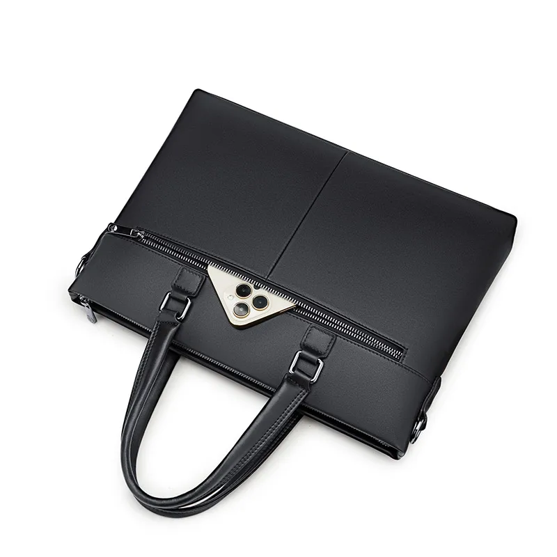 Williama POLO Men Laptop Bag Genuine Leather Computer Office Shoulder Bag Men Bag Handbag Cowhide leather Briefcase Fashion