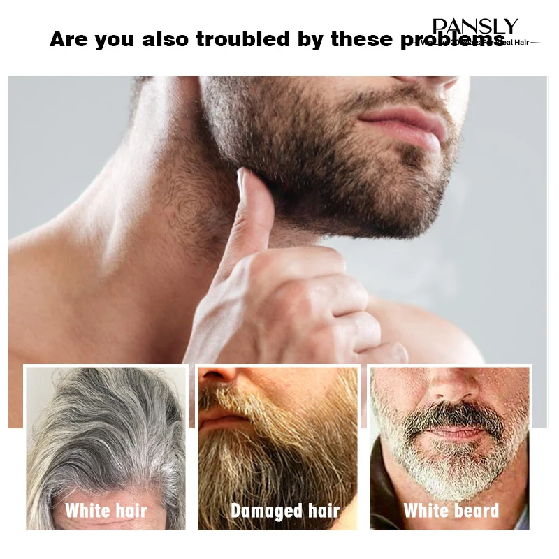 OEM ODM Naturally  White To Black Repair Gray Grey Anti Hair Loss Treatment For Bald Hair