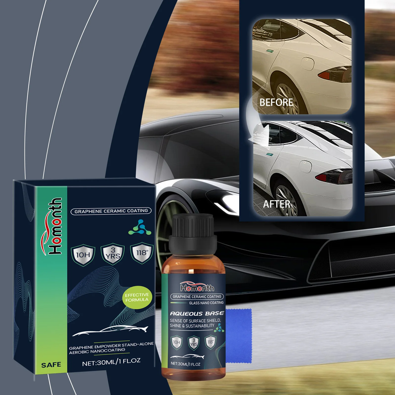 Homonth оптовая продажа керамическое покрытие спрей полировка автомобиля нано восстановление для автомобильной краски