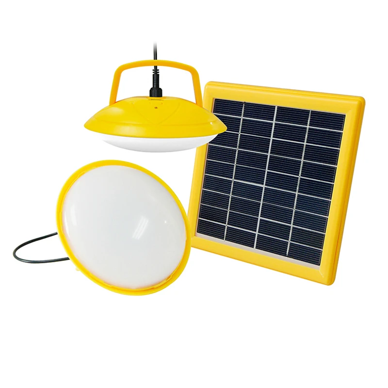 2020 New design UFO solar lantern with 3W solar panel for charging small size easy to carry it every where, with phone charging