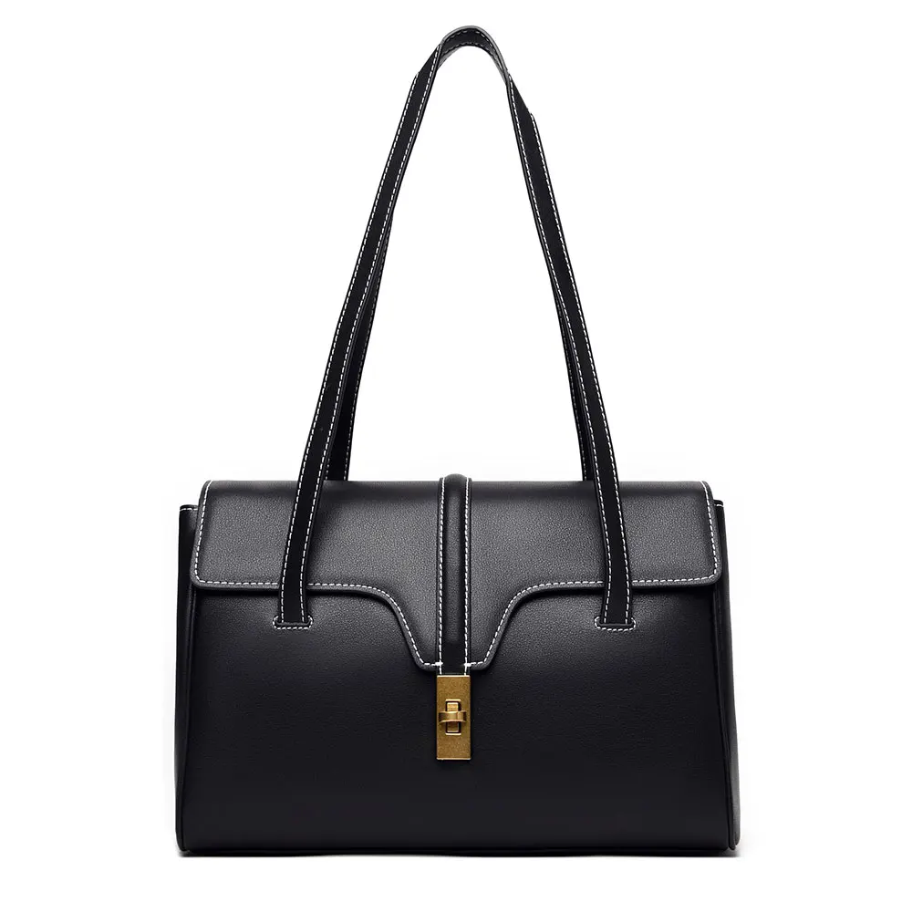 No MOQ ladies handbag brand high fashion real leather bags women handbag