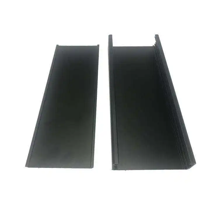 Custom Extruded Aluminum Profiles Factory 6061 6063 Black Anodized Industrial Aluminum Extrusion Profile aluminum Enclosure