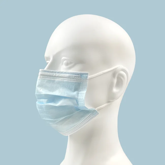 50pcs Pack Good Quality EN 14683 3 Ply Anti-virus Protective Surgical Medical Disposable Non-Woven Face Mask For Men And Women
