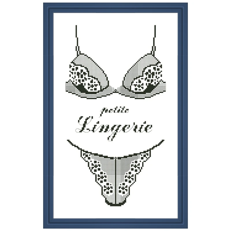 
Комплект нижнего белья DPJ083 Petite с вышивкой крестиком aida 18ct 14ct 11ct белая ткань распечатка Холст Вышивка Сделай Сам ручная работа 