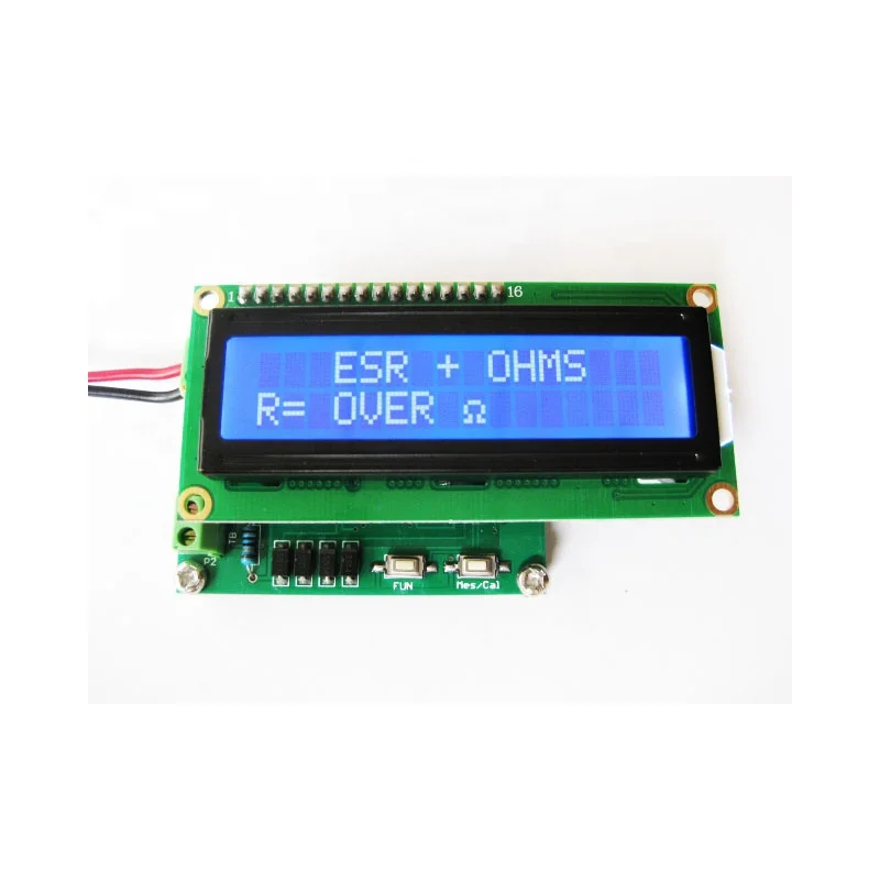 Цифровой измеритель сопротивления Taidacent емкости ЭПС тестер от 0 001 до 120 Ом постоянного тока конденсатор