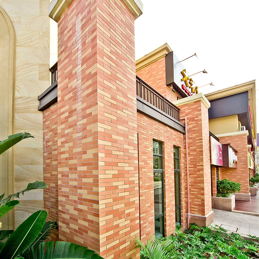 outside decorative clinker red clay tile bricks wall tiles design