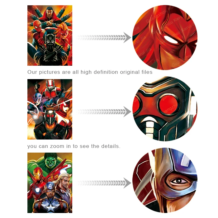 Оптовая продажа 3D-лентикулярный флип-Супергерой Marvel the Мстители Хулк Человек-паук Железный человек линзовидные плакаты 3d