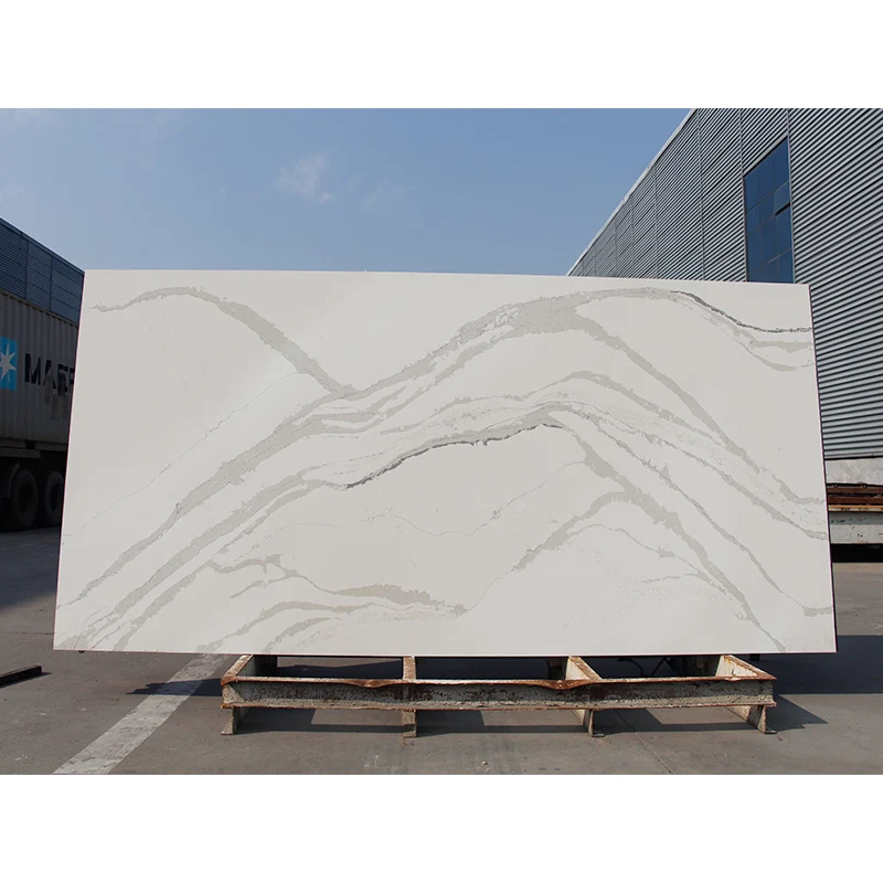 china factory solid surface bathroom countertops fantasy calacatta gold vein artificial quartz countertops