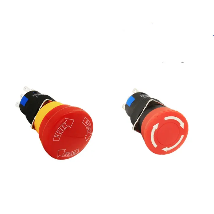 la16-11ZS la16 series 16mm mini 16mm power push button emergency switch without led
