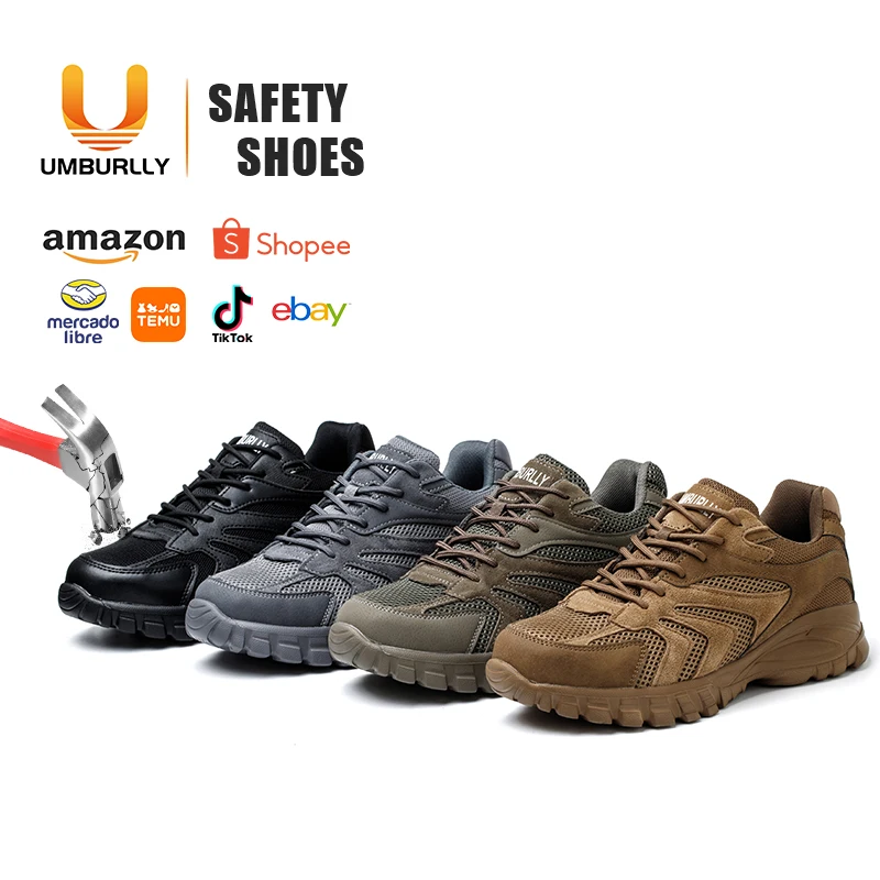 Comfortable Safety shoes Wear-Resistant Microfiber Leather Steel Toe industrial  Safety Shoes for men