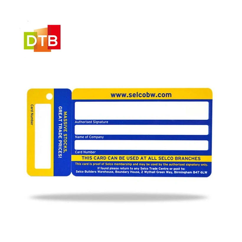 2022 Custom Logo Plastic Barcode Card Loyalty Member Reward Combo Card With Barcode Key Tags
