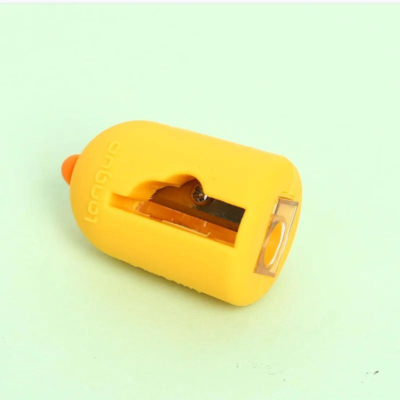 Novelty Little duck Mold PVC Soft Rubber Fashion Pencil Sharpener
