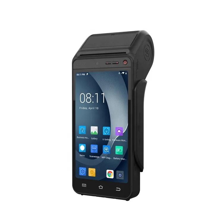 I9100 5.5 inch Android POS Terminal Wifi NFC Touch Screen All in One Smart POS Handheld Mobile POS with 58mm receiptprinter