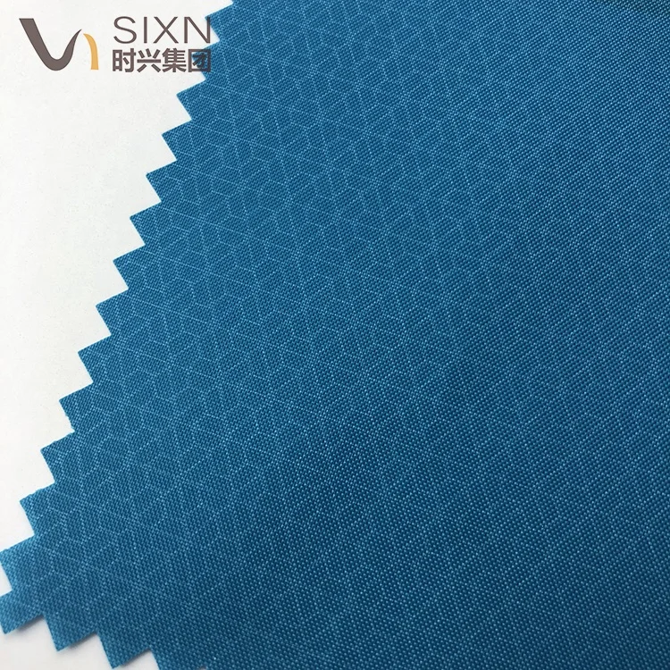 Polyester 190T Taffeta Ready To Ship Waterproof PU Coated 450mm Embossed Print Fabric For Raincoat