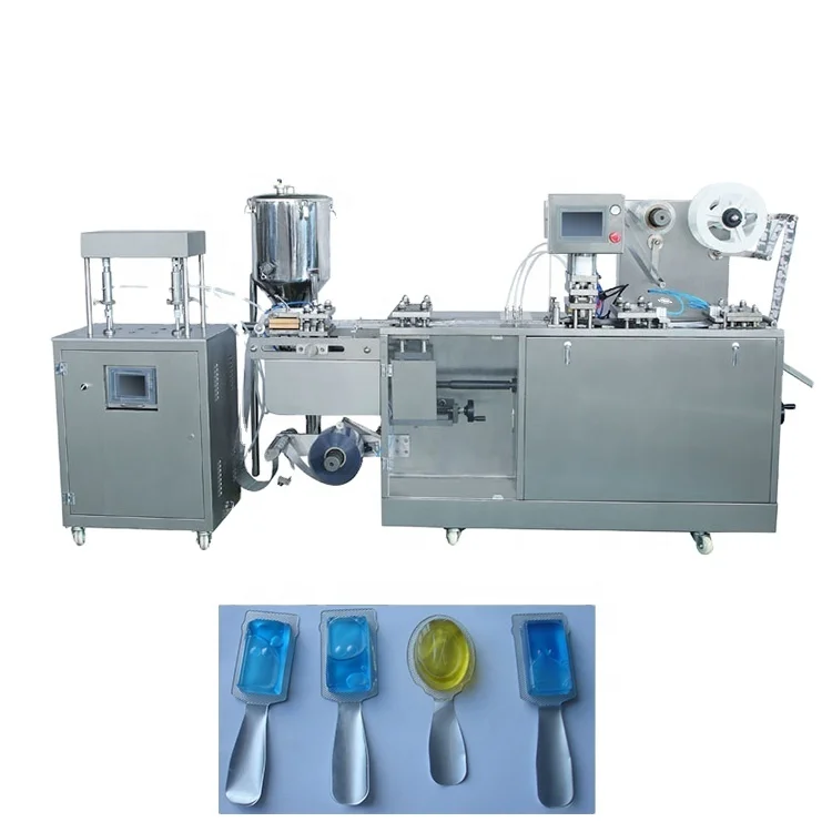 Automatic perfume/butter/jam/chocolate/honey liquid blister packaging machine