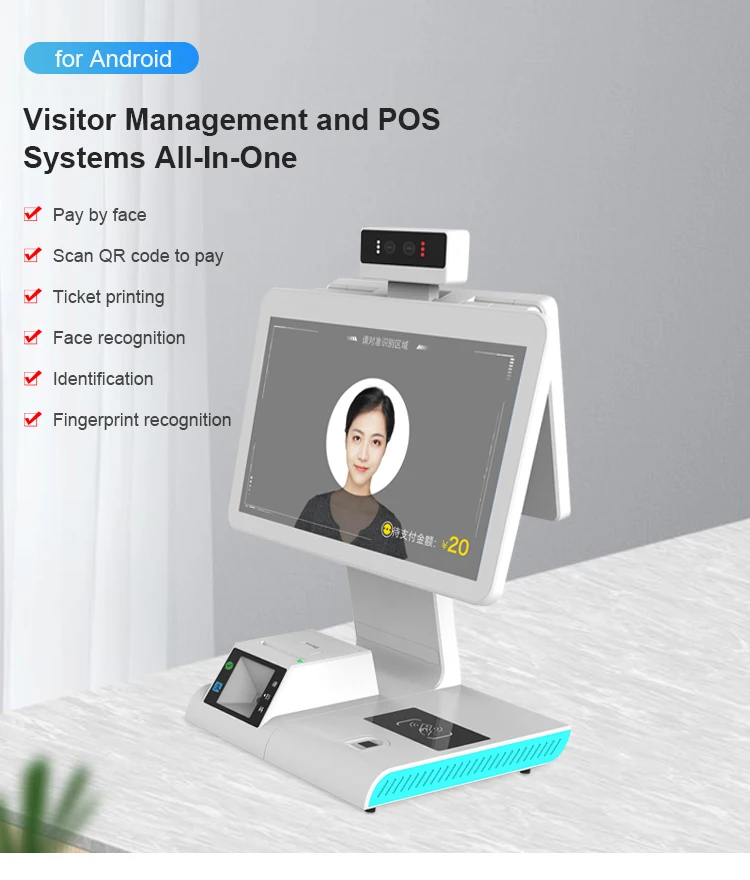 Прямая поставка с завода Pos-монитор двойным экраном Pos-терминал 10 1 дюймов