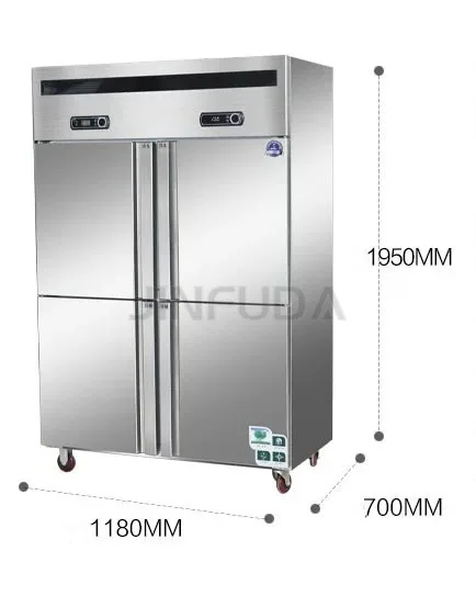 High Quality Stainless Steel Refrigerator Upright Blast Chiller Custom Deep Freezer Refrigerator  Multi-Purpose Large Capacity