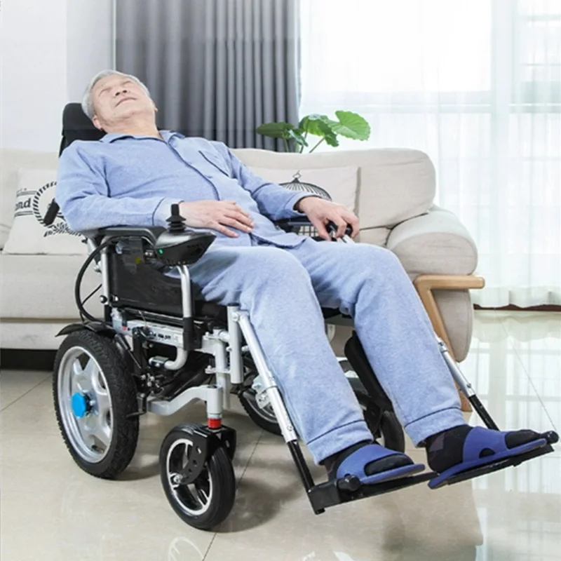 Factory direct medical wheelchair 20A 30-35km steel electric wheelchair for disabled people