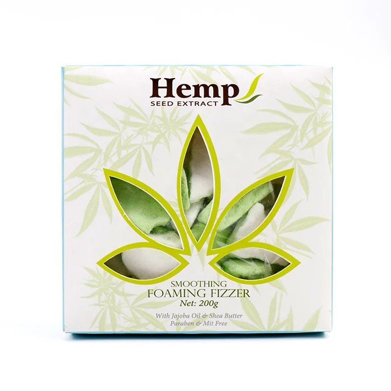 Amazon Hot Seller Manufacturer OEM/ODM Handmade Bubble Fizzer Vegan Natural Organic Hemp Oil Bath Bomb Crumble